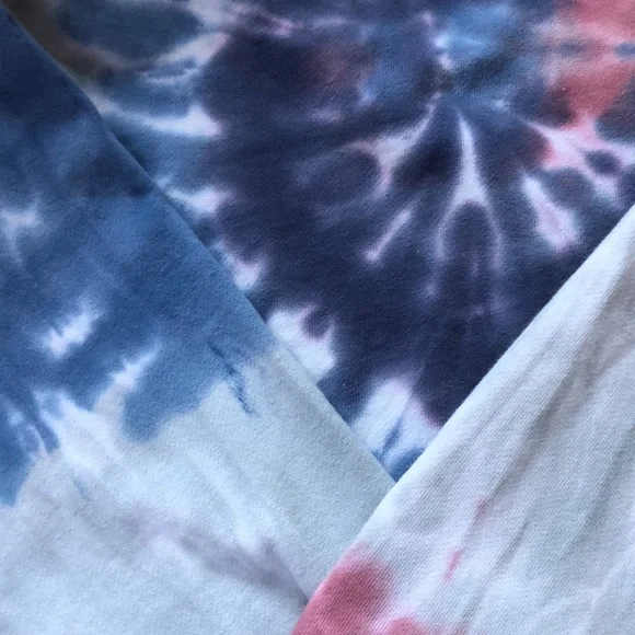 Tie Dye Mazzy Sweatshirt Size Small – Vintage Crop, Raw Edge, - Picture 11 of 12